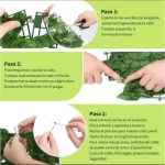 Enredadera Malla De Hojas Tupidas Decorativas - Imagen 3